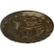 Ekena Millwork Amelia Ceiling Medallion (Fits Canopies up to 4 1/8"), Hand-Painted Brass, 15 3/4"OD x 5/8"P CM16AMBRS - alternate 4